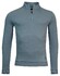 Thomas Maine Sweatshirt Half Zip Doubleface Interlock Pullover Denim Blue