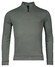 Thomas Maine Sweatshirt Half Zip Doubleface Interlock Pullover Dusty Green