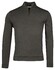 Thomas Maine Sweatshirt Half Zip Doubleface Non Brushed Trui Donker Grijs