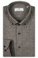 Thomas Maine Torino Twill Flanel Gingham Check Button-Down Overhemd Donker Zand-Grijs