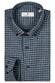 Thomas Maine Torino Twill Flanel Gingham Check Button-Down Overhemd Navy-Blauw