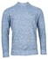Thomas Maine Turtle Neck Pullover Allover Structure Pullover Light Blue