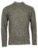 Thomas Maine Turtle Neck Pullover Allover Structure Pullover Mid Green