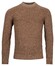 Thomas Maine Turtle Neck Structure Knit Pullover Mid Brown