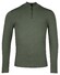 Thomas Maine Uni Color Half Zip Single Knit Pullover Green