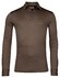 Thomas Maine Uni Color Longsleeve Merino Poloshirt Taupe