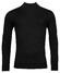 Thomas Maine Uni Color Turtleneck Single Knit Merino Pullover Black