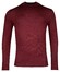 Thomas Maine Uni Color Turtleneck Single Knit Merino Pullover Bordeaux Melange