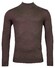 Thomas Maine Uni Color Turtleneck Single Knit Merino Pullover Brown