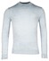 Thomas Maine Uni Color Turtleneck Single Knit Merino Pullover Licht Blue Melange