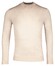 Thomas Maine Uni Color Turtleneck Single Knit Merino Trui Ecru Melange