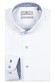 Thomas Maine Uni Fine Pattern Contrast Bari Cutaway Twill Shirt White-Lightblue