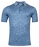 Thomas Maine Uni Luxury Short Sleeve Polo Fine Single Knit Poloshirt Mid Blue