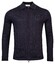 Thomas Maine Uni Stripe Knit Cardigan Polo Zip Collar Merino Wool Cardigan Navy