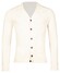 Thomas Maine Uni Superfine Lambswool Button Cardigan Single Knit Vintage Cardigan Ecru