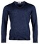 Thomas Maine V-Neck Merino Uni Color Pullover Denim Blue