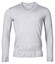 Thomas Maine V-Neck Merino Uni Color Pullover Light Grey