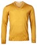 Thomas Maine V-Neck Merino Uni Color Pullover Mustard Yellow