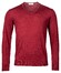 Thomas Maine V-Neck Merino Uni Color Pullover Raspberry