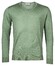 Thomas Maine V-Neck Single Knit Merino Pullover Green