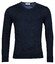 Thomas Maine V-Neck Single Knit Merino Pullover Navy