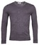 Thomas Maine V-Neck Single Knit Merino Pullover Purplegrey