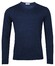 Thomas Maine V-Neck Single Knit Merino Wool Pullover Dark Jeans