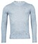 Thomas Maine V-Neck Single Knit Merino Wool Pullover Light Blue