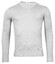 Thomas Maine V-Neck Single Knit Merino Wool Pullover Light Grey
