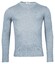 Thomas Maine V-Neck Single Knit Merino Wool Trui Sea Blue