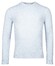 Thomas Maine Wool Cashmere Crew Neck Cable Whole Garment Knit Trui Licht Blauw